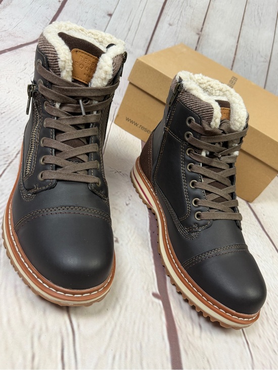 Reserved Footwear Other - RESERVED FOOTWEAR Gordon men's NEW brown zipper lace warm lined boots, size 7.5